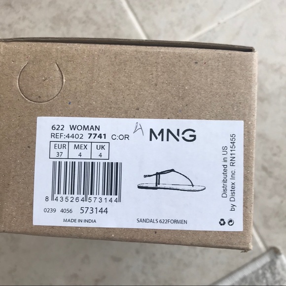 Mango MNG formen sandals 37/6.5 - Picture 5 of 6